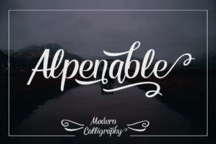 Alpenable Font Review for Modern Campaign Design