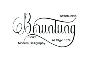 Beruntung Script Font for Handmade Creators