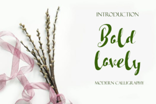 Bold Lovely: A Modern Script Typeface for Editors