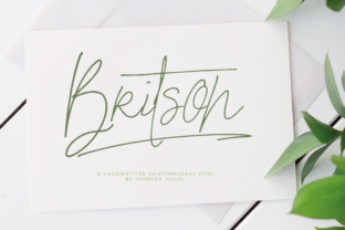 Britson Font: A Summery Script for Modern Branding