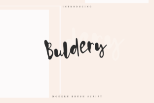 Buldery: A Handcrafted Script Font for Modern Editorial Design