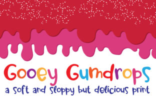 Gooey Gumdrops Font for Editorial Design