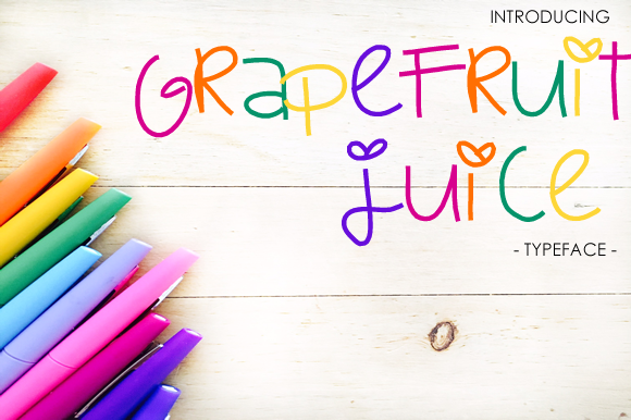 Grapefruit Juice Font for Feminine Branding