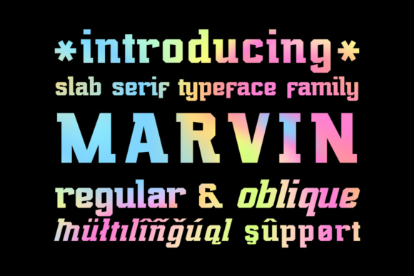 Marvin Regular: Bold Slab Serif Font for Crafters