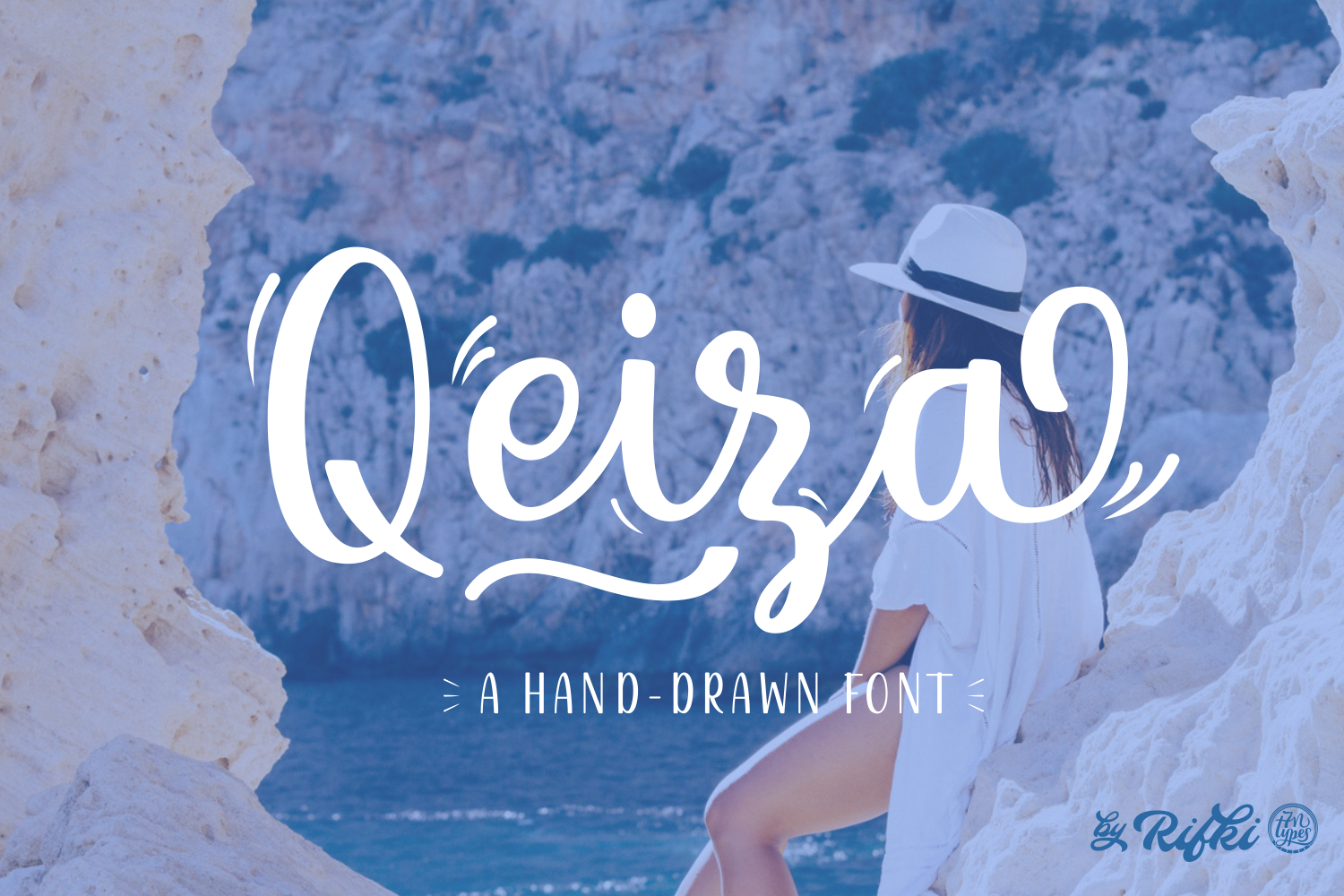 Qeiza Script Font for Handmade Product Design