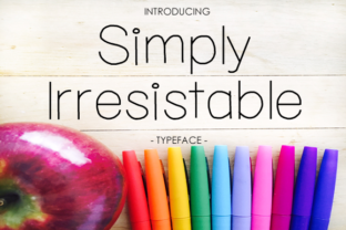 Simply Irresistible Font for Editorial Design