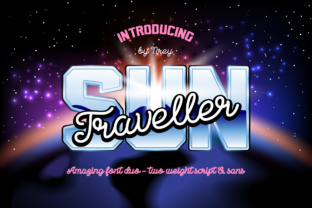 Sun Traveller: A Retro Script Font for Makers