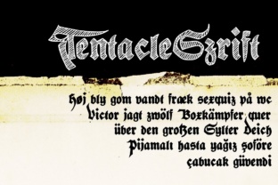Tentacle Szrift Typeface for Modern Web Design