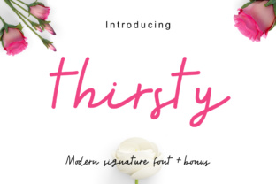Thirsty Font Review: A Relaxed Script for Modern Design