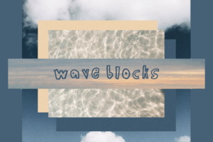 Wave Blocks Font for Modern Web Design