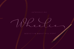 Wheelie: A Seductive Script Font for Editorial Design