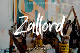 Zallord: A Bold Brush Typeface for Modern Editorial Design